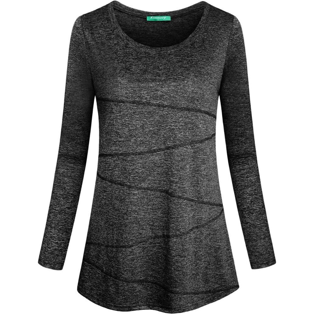 Women Long Sleeve Workout Top Quick Dry Flexibility Yoga Tops for Fitness